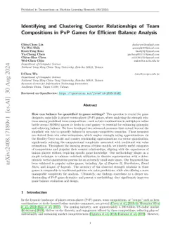 Identifying and Clustering Counter Relationships of Team Compositions in
  PvP Games for Efficient Balance Analysis