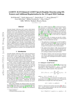 AASIST3: KAN-Enhanced AASIST Speech Deepfake Detection using SSL
  Features and Additional Regularization for the ASVspoof 2024 Challenge