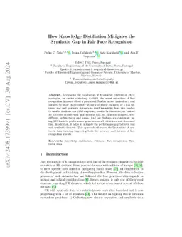 How Knowledge Distillation Mitigates the Synthetic Gap in Fair Face
  Recognition