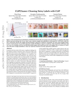 CLIPCleaner: Cleaning Noisy Labels with CLIP