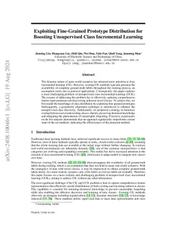 Exploiting Fine-Grained Prototype Distribution for Boosting Unsupervised
  Class Incremental Learning