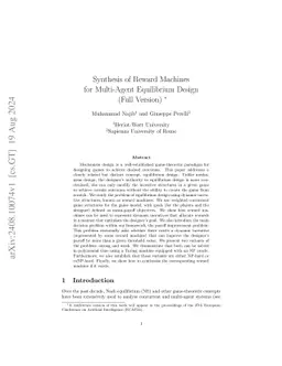Synthesis of Reward Machines for Multi-Agent Equilibrium Design (Full
  Version)
