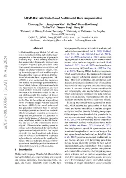 ARMADA: Attribute-Based Multimodal Data Augmentation