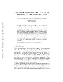 Video Object Segmentation via SAM 2: The 4th Solution for LSVOS
  Challenge VOS Track