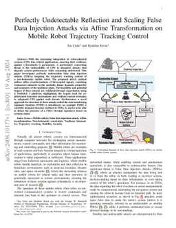 Perfectly Undetectable Reflection and Scaling False Data Injection
  Attacks via Affine Transformation on Mobile Robot Trajectory Tracking Control