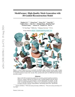 MeshFormer: High-Quality Mesh Generation with 3D-Guided Reconstruction
  Model