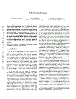 SoK: Runtime Integrity