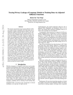 Tracing Privacy Leakage of Language Models to Training Data via Adjusted
  Influence Functions