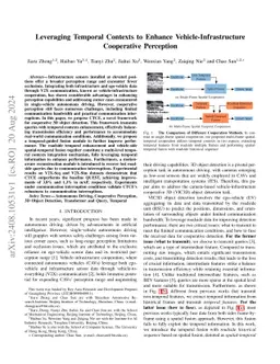 Leveraging Temporal Contexts to Enhance Vehicle-Infrastructure
  Cooperative Perception
