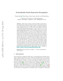 Generalizable Facial Expression Recognition