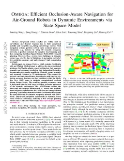 OMEGA: Efficient Occlusion-Aware Navigation for Air-Ground Robot in
  Dynamic Environments via State Space Model