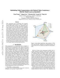 Rethinking Video Segmentation with Masked Video Consistency: Did the
  Model Learn as Intended?