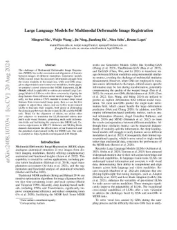 Large Language Models for Multimodal Deformable Image Registration