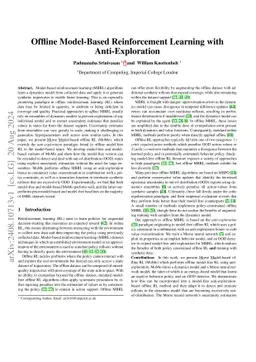 Offline Model-Based Reinforcement Learning with Anti-Exploration