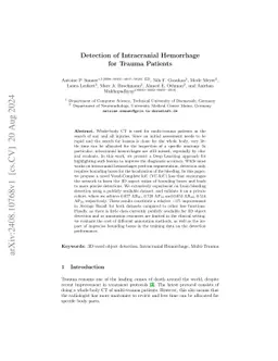 Detection of Intracranial Hemorrhage for Trauma Patients