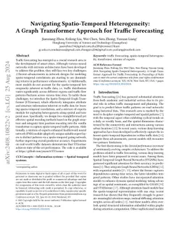 Navigating Spatio-Temporal Heterogeneity: A Graph Transformer Approach
  for Traffic Forecasting