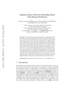 Aligning Object Detector Bounding Boxes with Human Preference