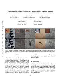 Harmonizing Attention: Training-free Texture-aware Geometry Transfer