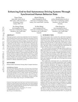 Enhancing End-to-End Autonomous Driving Systems Through Synchronized
  Human Behavior Data