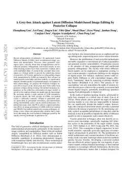 A Gray-box Attack against Latent Diffusion Model-based Image Editing by Posterior Collapse