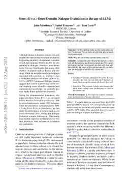 Soda-Eval: Open-Domain Dialogue Evaluation in the age of LLMs