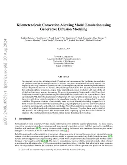Kilometer-Scale Convection Allowing Model Emulation using Generative
  Diffusion Modeling
