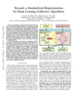 Towards a Standardized Representation for Deep Learning Collective
  Algorithms