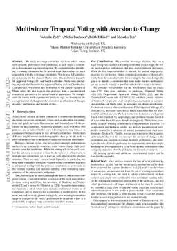 Multiwinner Temporal Voting with Aversion to Change