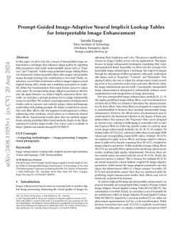 Prompt-Guided Image-Adaptive Neural Implicit Lookup Tables for
  Interpretable Image Enhancement