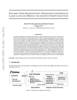 Dynamic Code Orchestration: Harnessing the Power of Large Language
  Models for Adaptive Script Execution