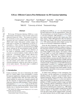 GS-CPR: Efficient Camera Pose Refinement via 3D Gaussian Splatting