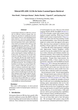 Mistral-SPLADE: LLMs for better Learned Sparse Retrieval