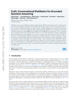 CoDi: Conversational Distillation for Grounded Question Answering