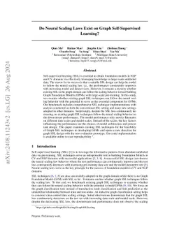 Do Neural Scaling Laws Exist on Graph Self-Supervised Learning?