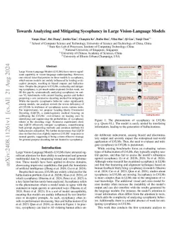 Sycophancy in Vision-Language Models: A Systematic Analysis and an Inference-Time Mitigation Framework