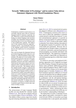 Political Bias in LLMs: Unaligned Moral Values in Agent-centric Simulations
