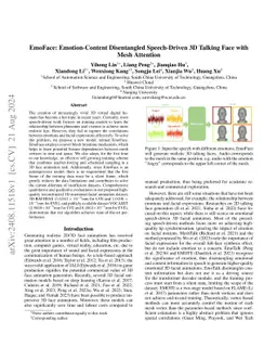 EmoFace: Emotion-Content Disentangled Speech-Driven 3D Talking Face Animation