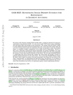 SAM-REF: Introducing Image-Prompt Synergy during Interaction for Detail Enhancement in the Segment Anything Model