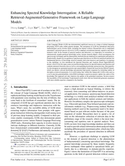 Enhancing Spectral Knowledge Interrogation: A Reliable Retrieval-Augmented Generative Framework on Large Language Models