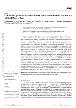 CIPHER: Cybersecurity Intelligent Penetration-testing Helper for Ethical
  Researcher