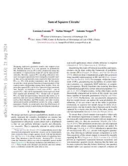 Sum of Squares Circuits