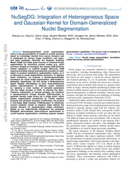 NuSegDG: Integration of Heterogeneous Space and Gaussian Kernel for Domain-Generalized Nuclei Segmentation