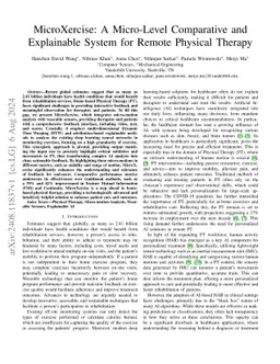 MicroXercise: A Micro-Level Comparative and Explainable System for
  Remote Physical Therapy