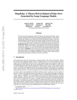 MegaFake: A Theory-Driven Dataset of Fake News Generated by Large
  Language Models