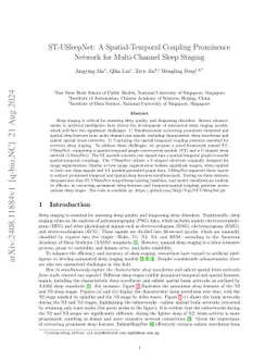 ST-USleepNet: A Spatial-Temporal Coupling Prominence Network for Multi-Channel Sleep Staging