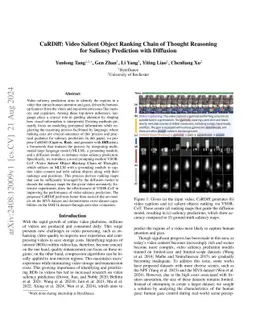 CaRDiff: Video Salient Object Ranking Chain of Thought Reasoning for Saliency Prediction with Diffusion
