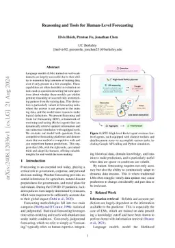 Reasoning and Tools for Human-Level Forecasting
