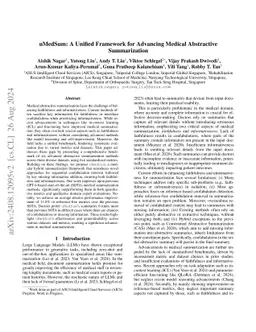 uMedSum: A Unified Framework for Advancing Medical Abstractive
  Summarization