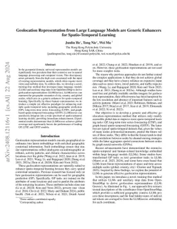 Geolocation Representation from Large Language Models are Generic
  Enhancers for Spatio-Temporal Learning
