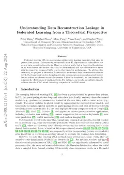 Understanding Data Reconstruction Leakage in Federated Learning from a
  Theoretical Perspective